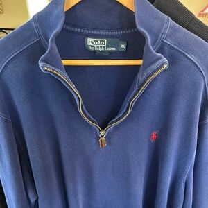 Polo by Ralph Lauren Navy Blue Zip Up Sweater